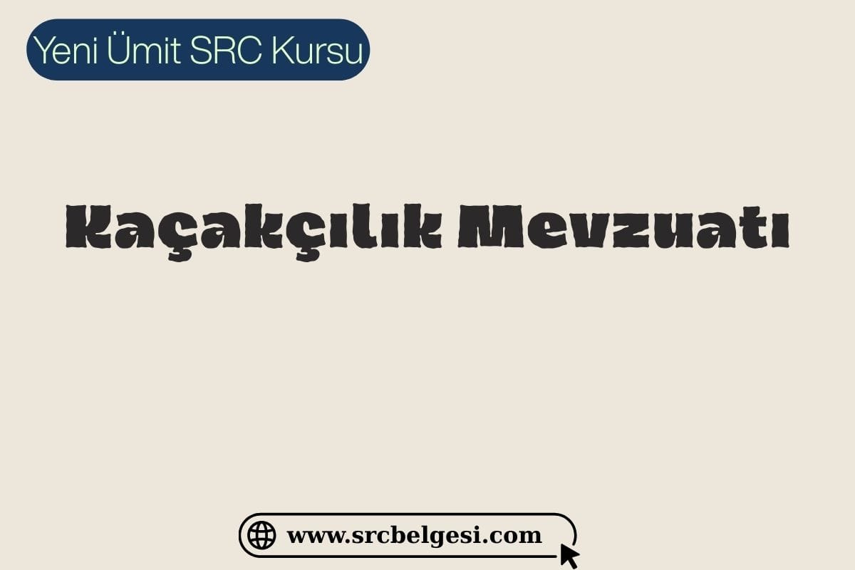 Kaçakçılık Mevzuatı