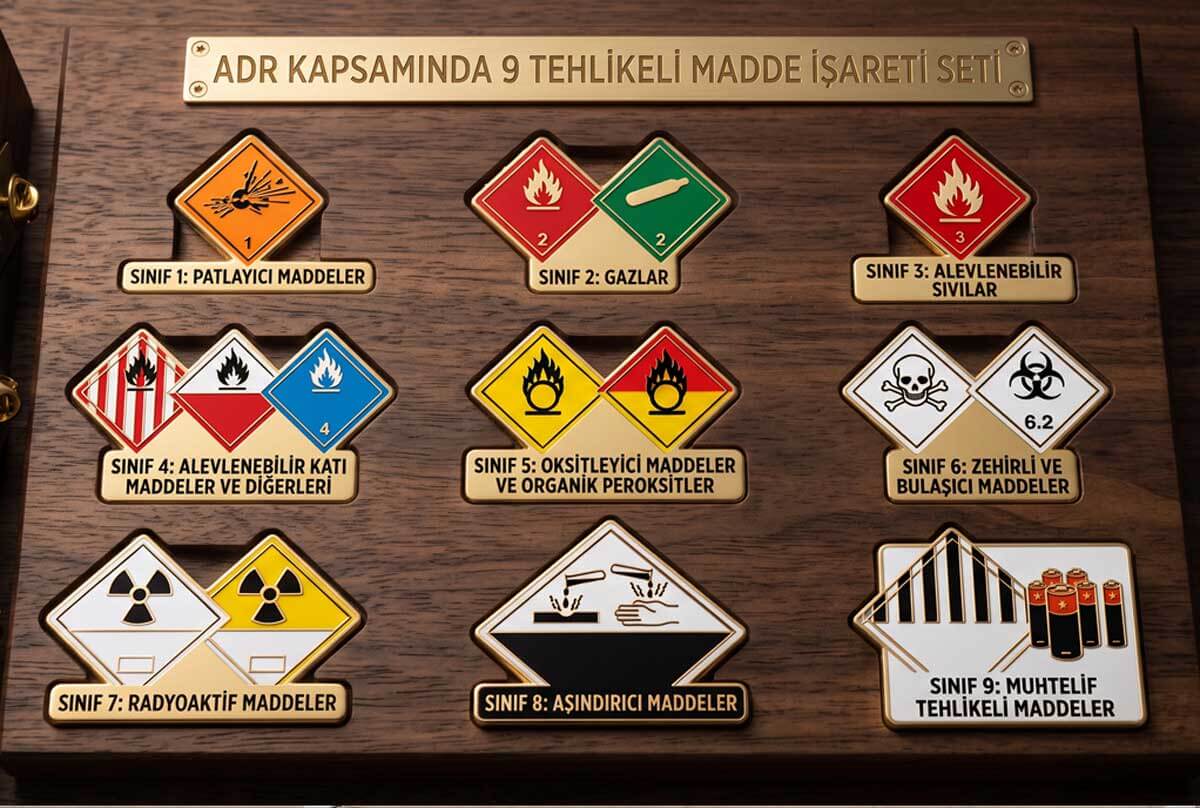 Tehlikeli Madde İşaretleri Nelerdir? ADR Tehlike Sınıfları