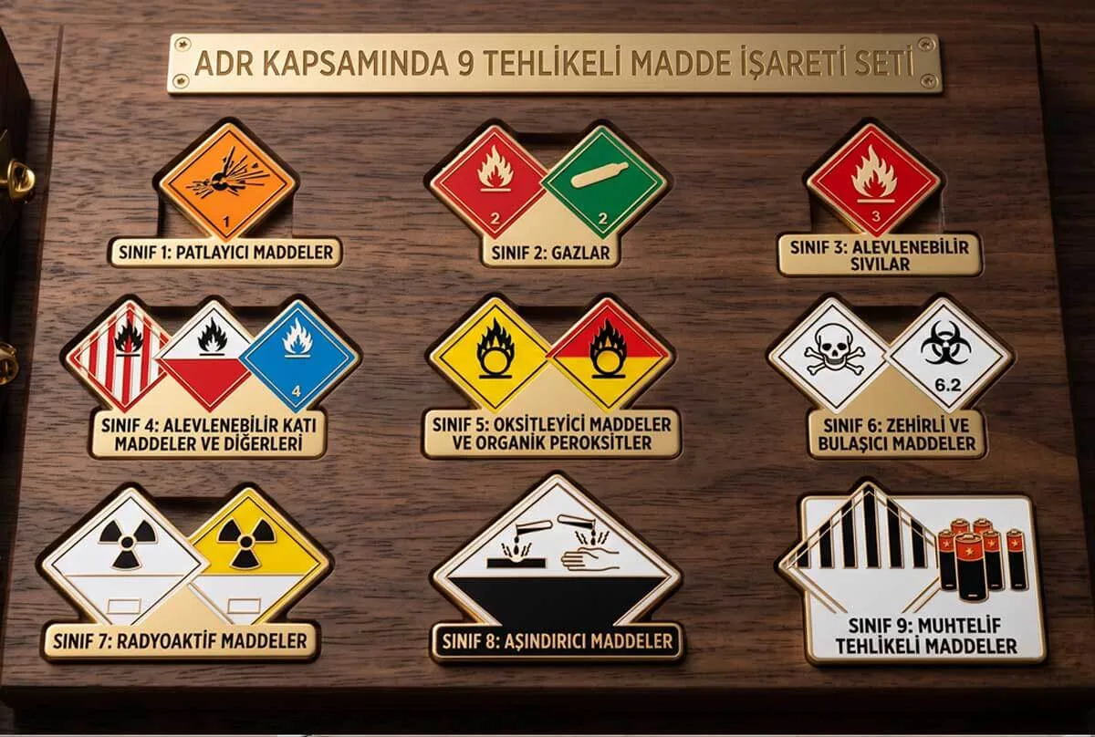 Tehlikeli Madde İşaretleri Nelerdir? ADR Tehlike Sınıfları