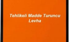Tehlikeli Madde Turuncu Levha
