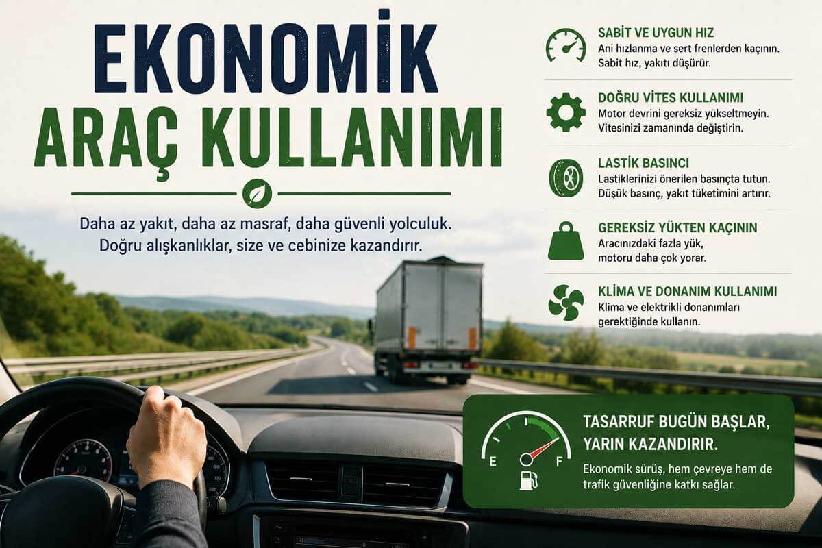 Ekonomik Araç Kullanımı Nedir? Yakıt Tasarrufu İçin Sürüş Kuralları