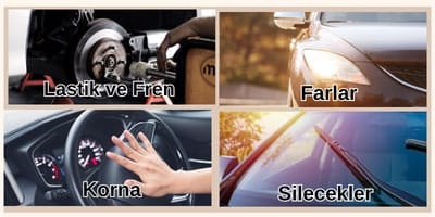 Aşağıdakilerden hangi araçlar için BİRİNCİ derecede aktif güvenlik donanımıdır?