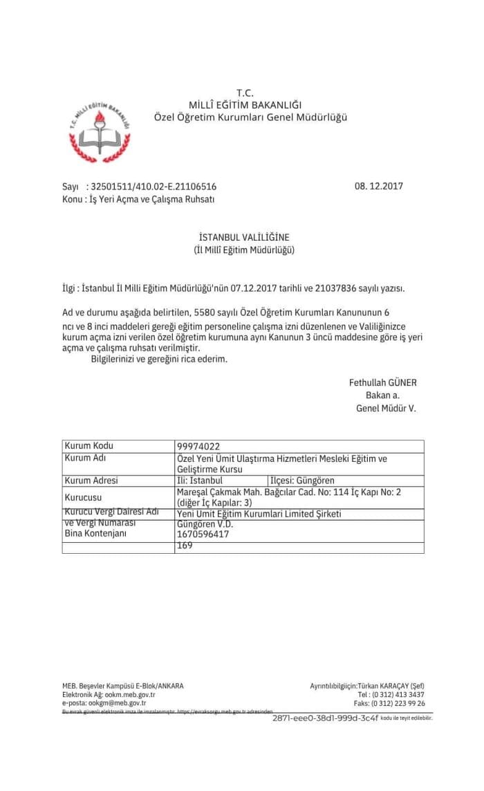 Meb Src Belgesi Yetki Belgemiz