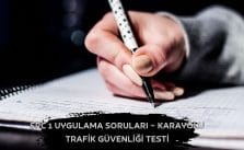 SRC 1 Uygulama Soruları – Karayolu Trafik Güvenliği Testi