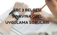 SRC 3 Belgesi Sınavına Özel Sorular