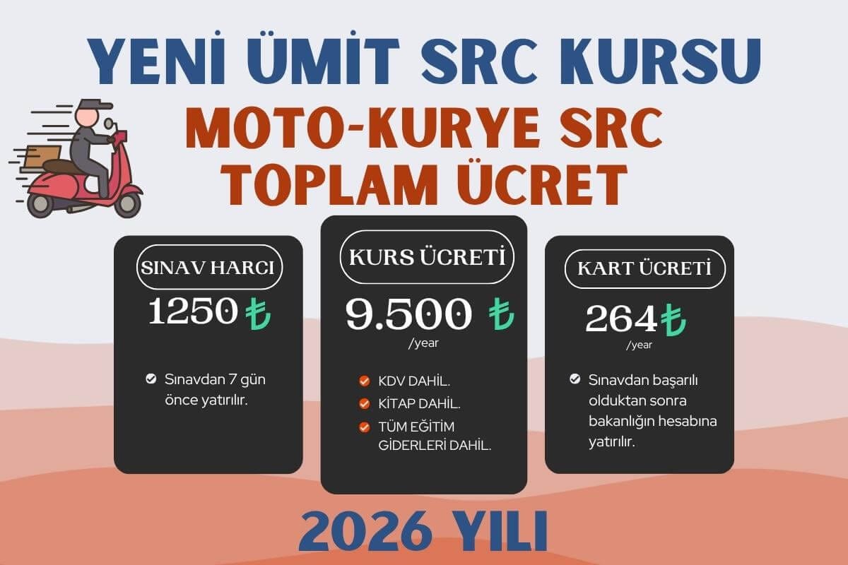 Moto Kurye SRC Belgesi Kurs Ücreti